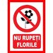 Placuta nu rupeti florile